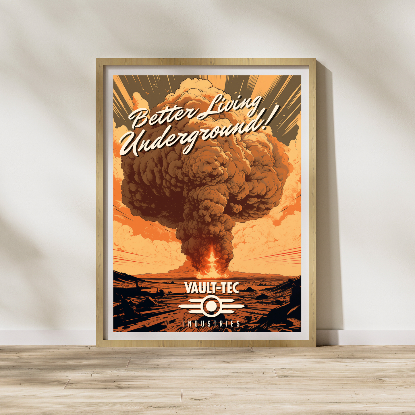 Vault Tec Better Living Underground Poster - Fallout