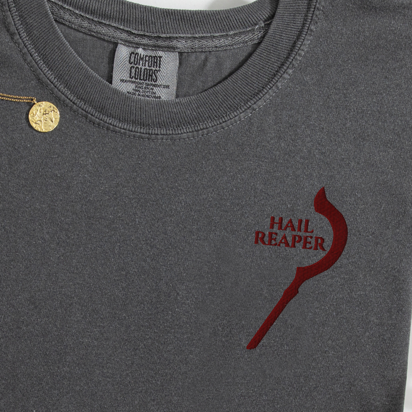 Hail Reaper Embroidered Shirt - Red Rising