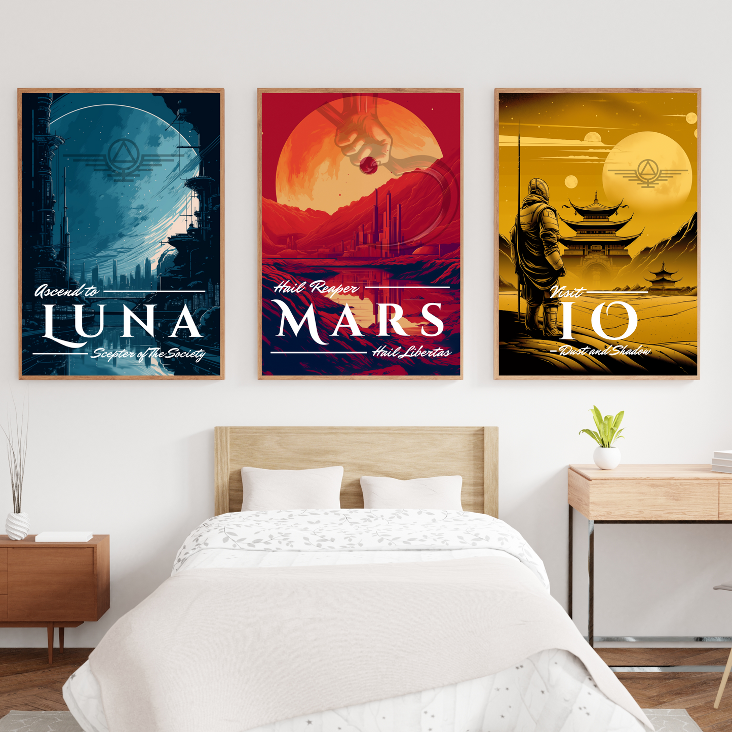 Vintage Io Travel Poster - Red Rising