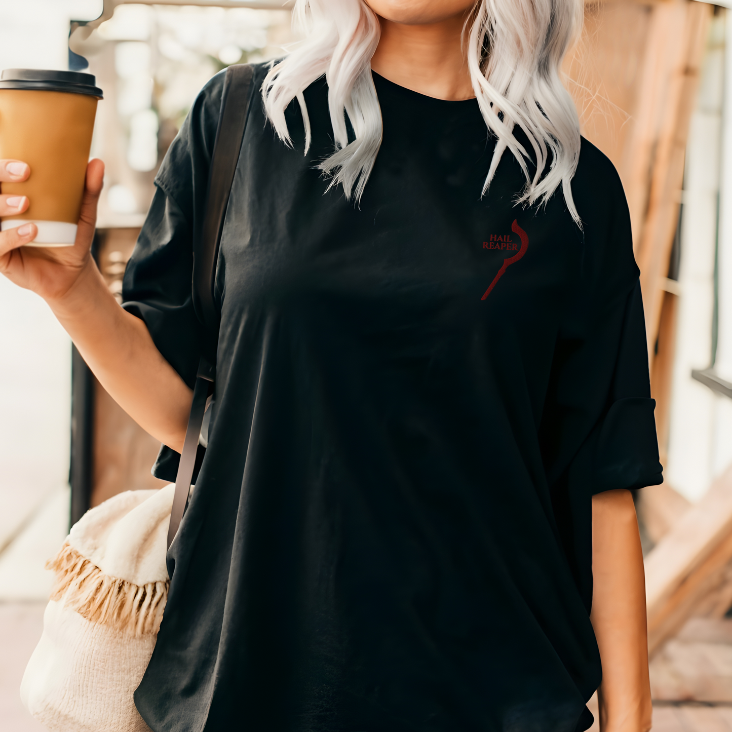 Hail Reaper Embroidered Shirt - Red Rising