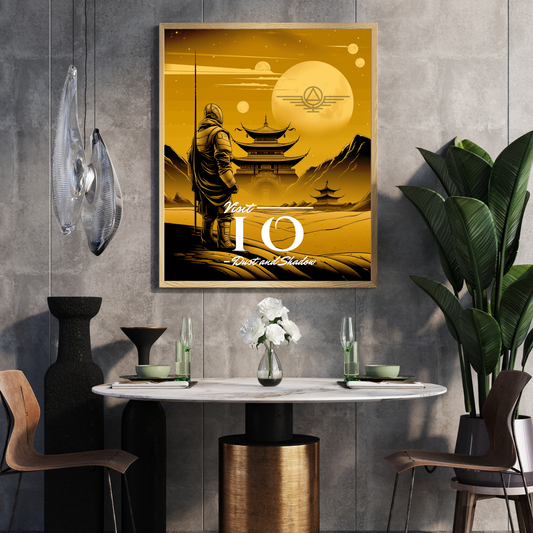 Vintage Io Travel Poster - Red Rising