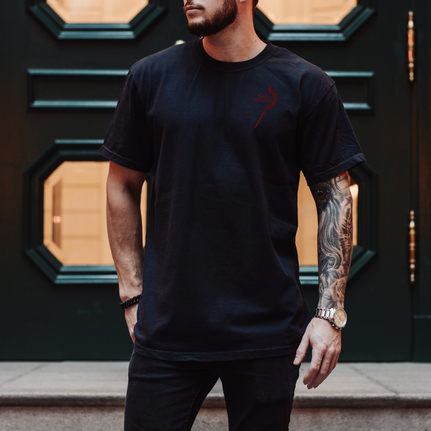 Hail Reaper Embroidered Shirt - Red Rising