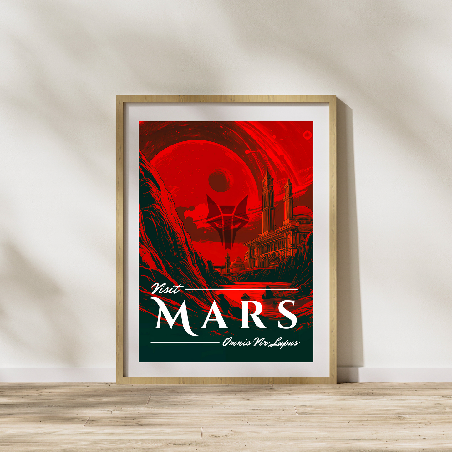 Vintage Howler Mars Travel Poster - Red Rising