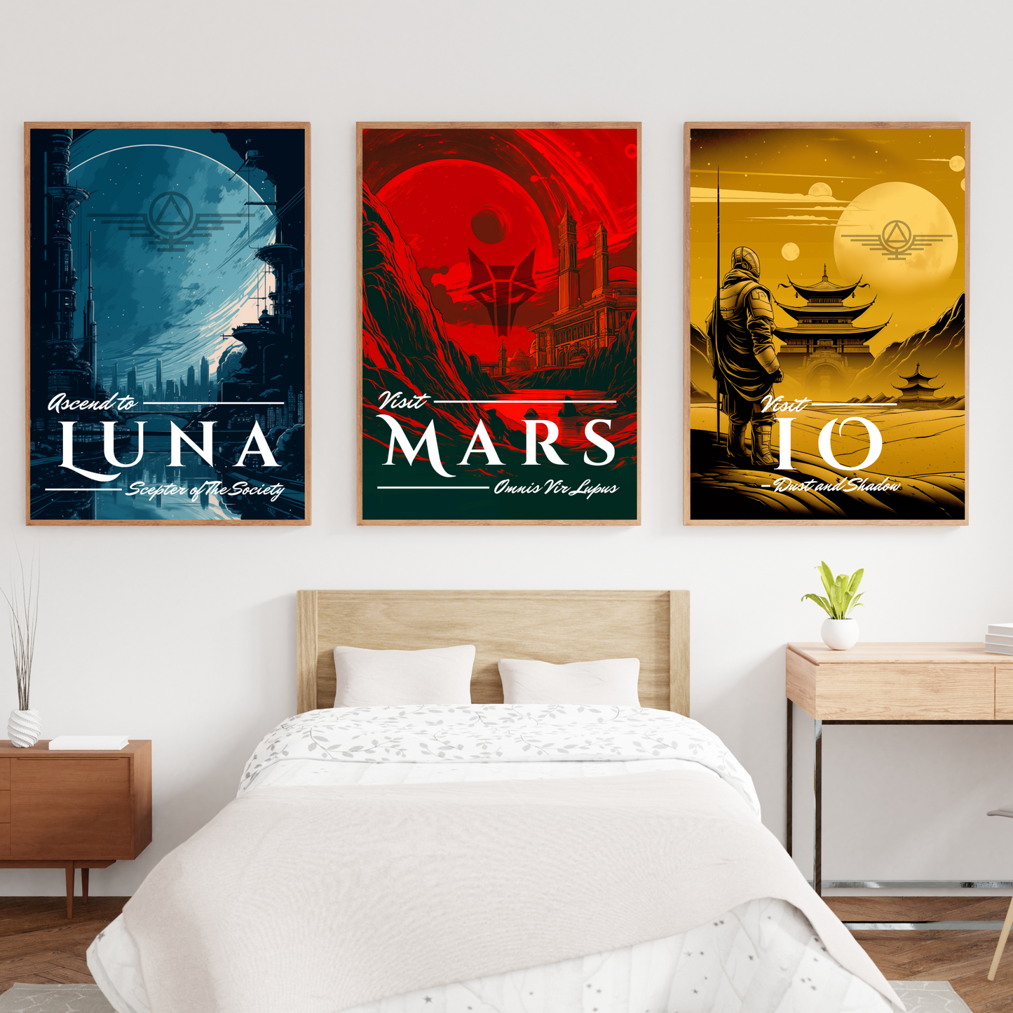 Vintage Howler Mars Travel Poster - Red Rising