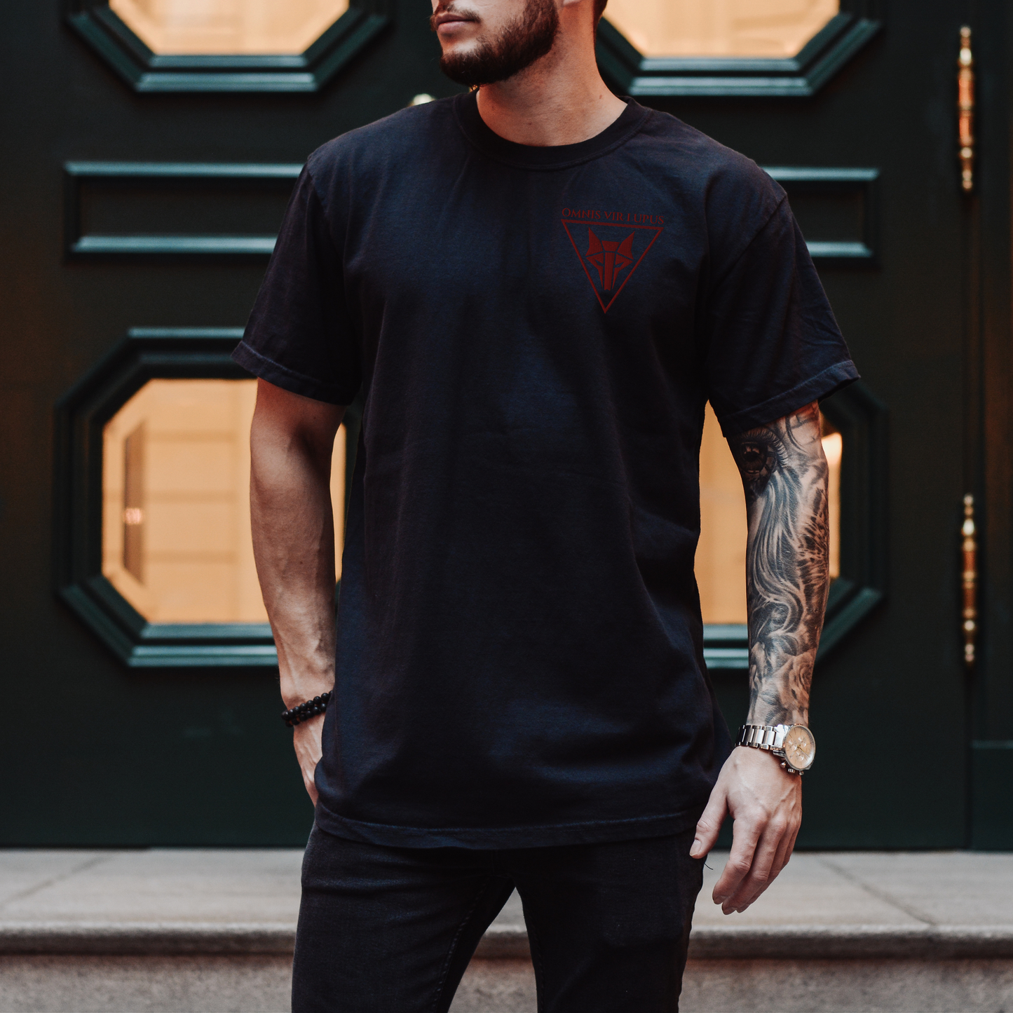 Howler Embroidered Shirt - Red Rising