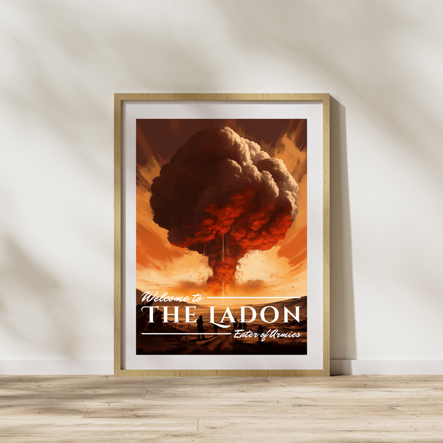Vintage The Ladon Travel Poster - Red Rising