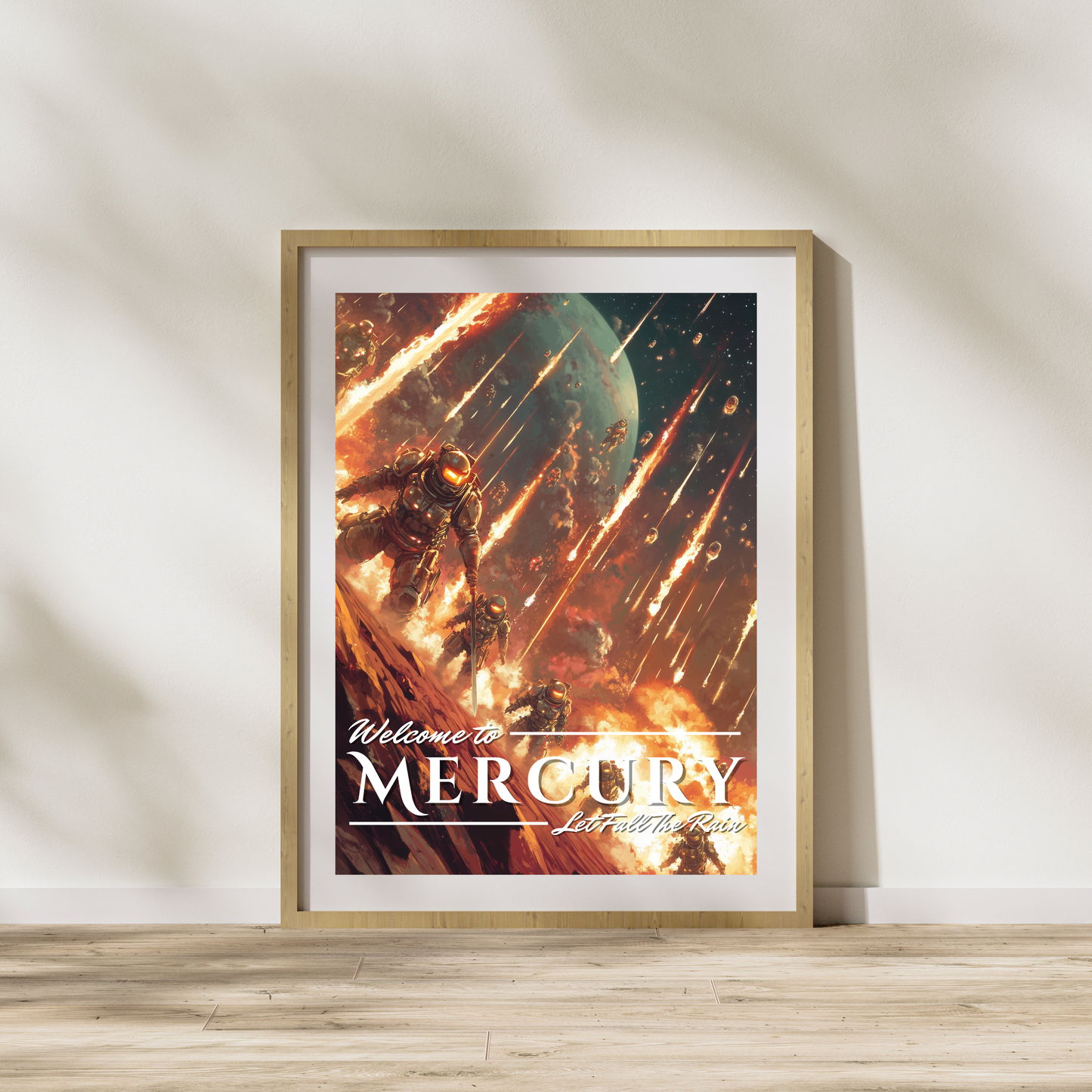 Vintage Mercury Travel Poster - Red Rising