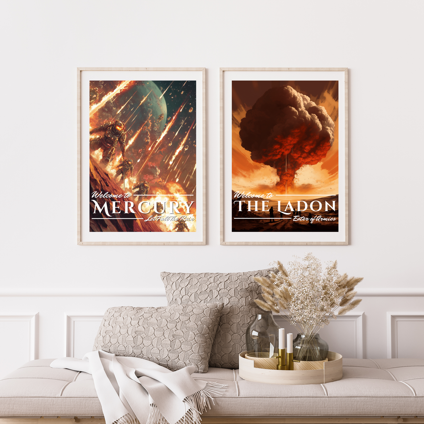 Vintage Mercury Travel Poster - Red Rising