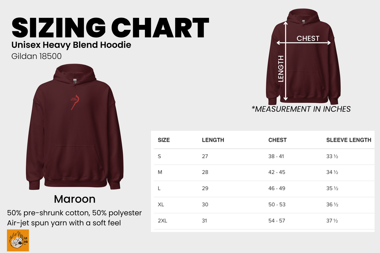 Hail Reaper Embroidered Hoodie - Red Rising
