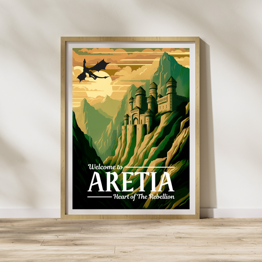 Aretia Travel Poster - Fourth Wing