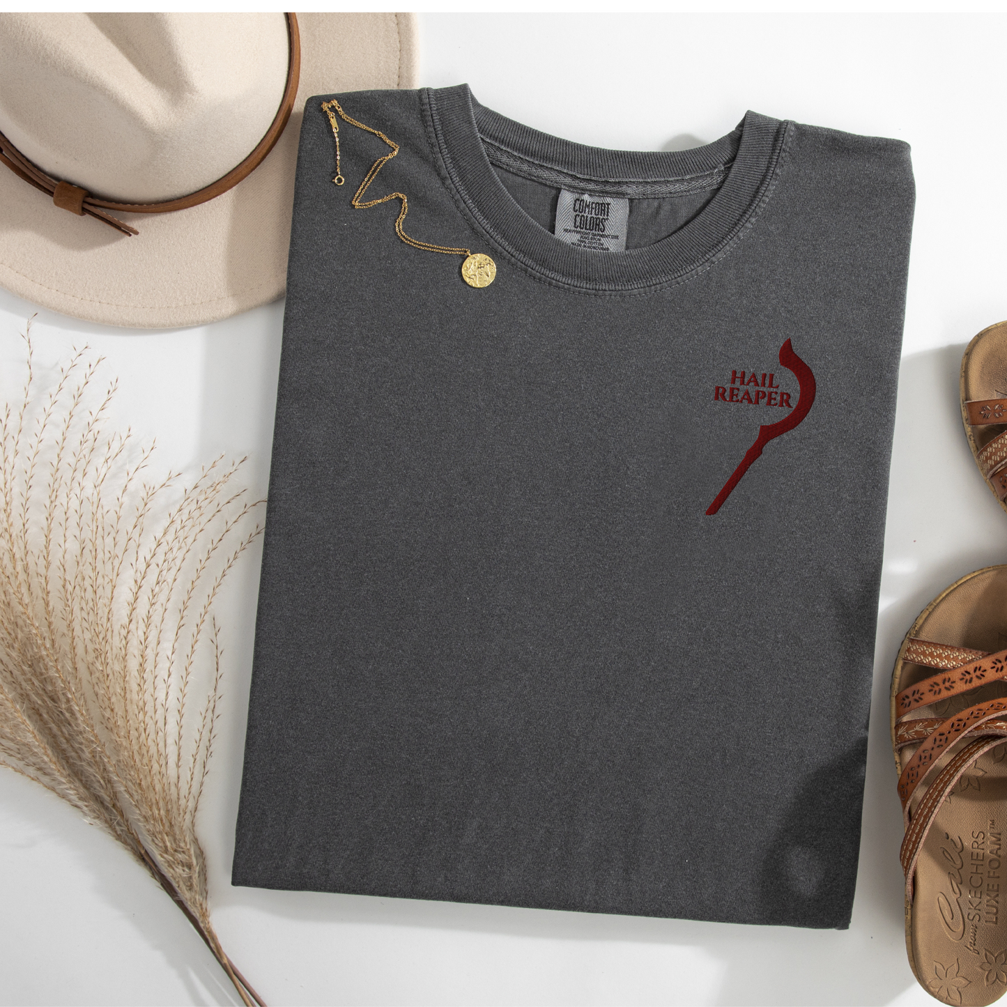 Hail Reaper Embroidered Shirt - Red Rising